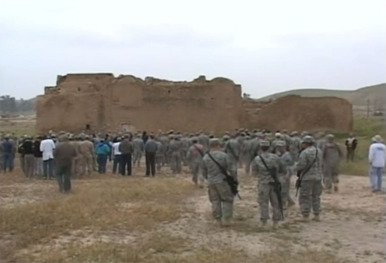 US soldiers at (screenshot of video via Yahoo News)