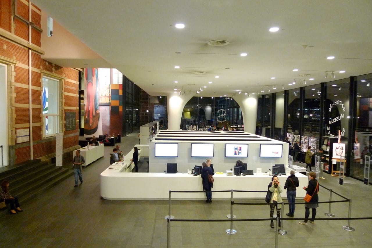 The lobby of the Stedelijk Museum in Amsterdam. Photo by Franklin Heijnen/Flickr