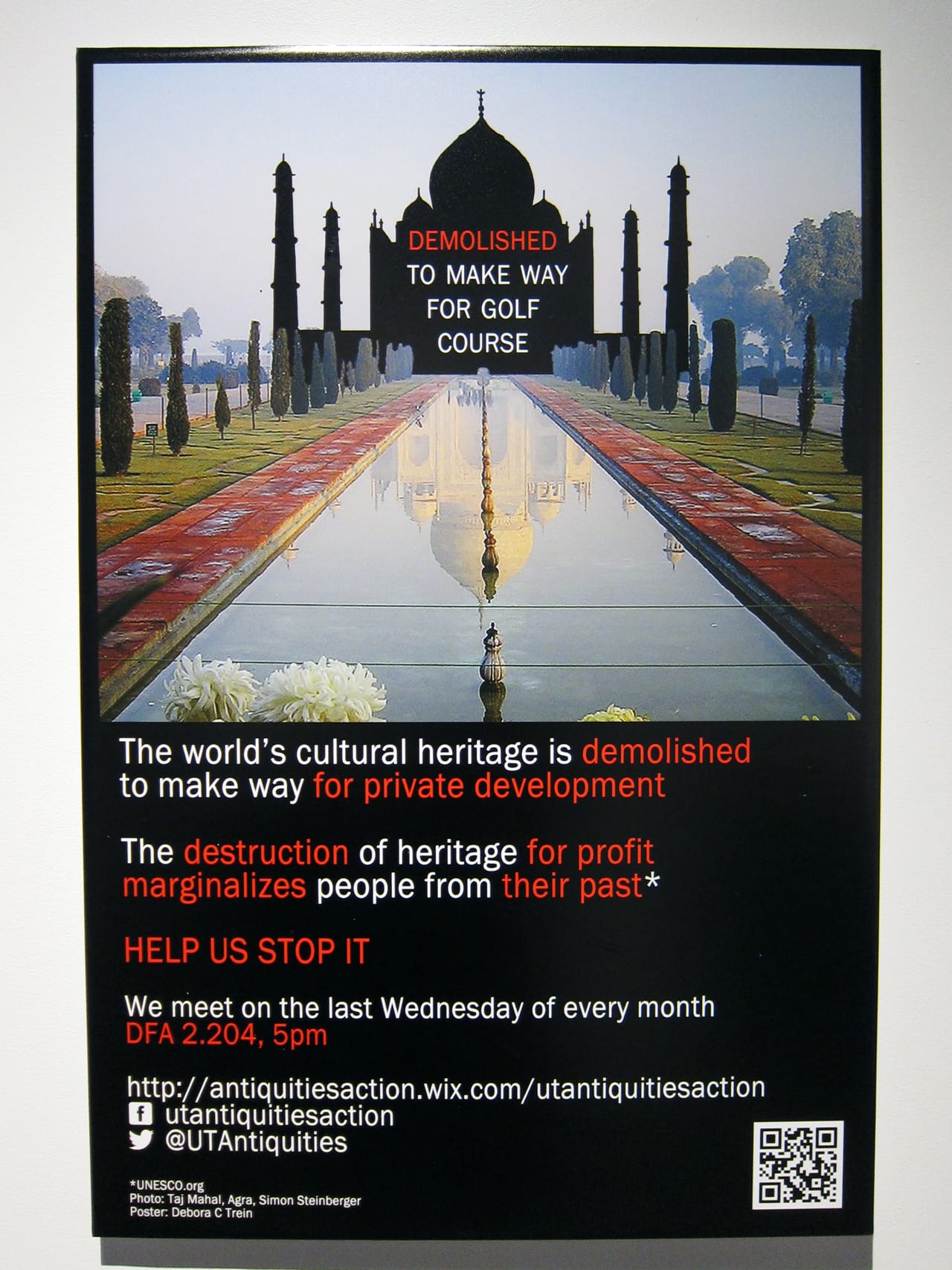 UT Antiquities Action, "Taj Mahal" (2015)