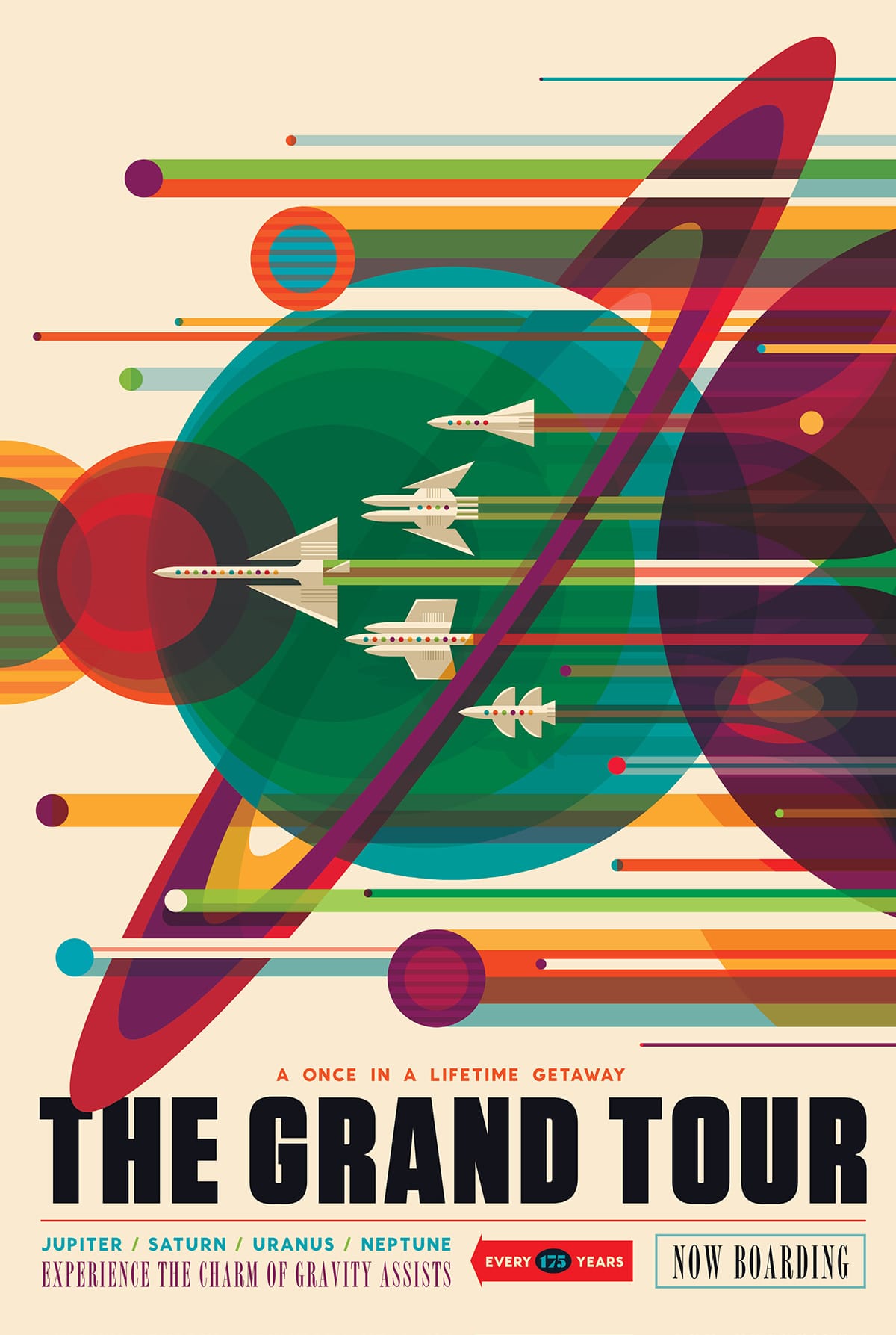 Invisible Creature's "The Grand Tour" poster for NASA (image courtesy Invisible Creature)