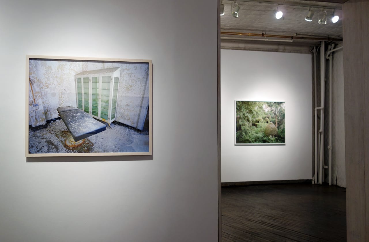 Installation view of 'Beyond Ruin Porn' at Front Room Gallery (photo by the author for Hyperallergic)