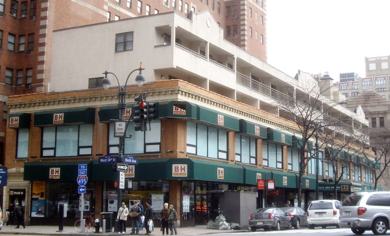 B&H Photo's flagship store in Manhattan (image via WIkipedia)