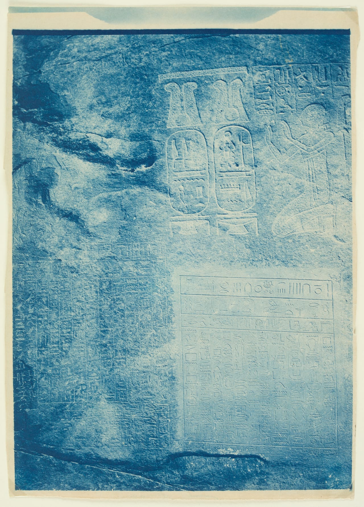 Couyat, J.; French; 1885-1966; Wadi Hammâmât, Egypt; Overall; about 1911; photograph; cyanotype; 23.2 × 17 cm (image), 24.8 × 17.6 cm (sheet); Worcester Art Museum; E.35.15; No known rights restrictions.