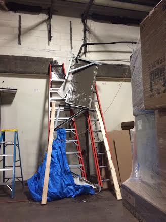 A platform that had fallen in (click to enlarge)