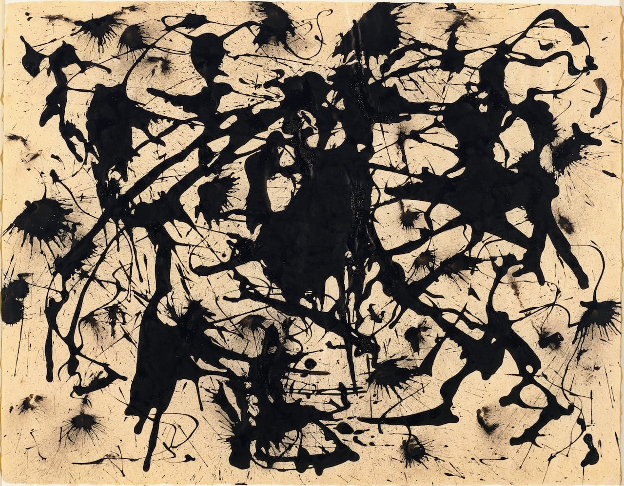 Jackson Pollock, "Untitled" (c. 1950) (image courtesy of MoMA, © 2016 Pollock-Krasner Foundation / Artists Rights Society, New York) 