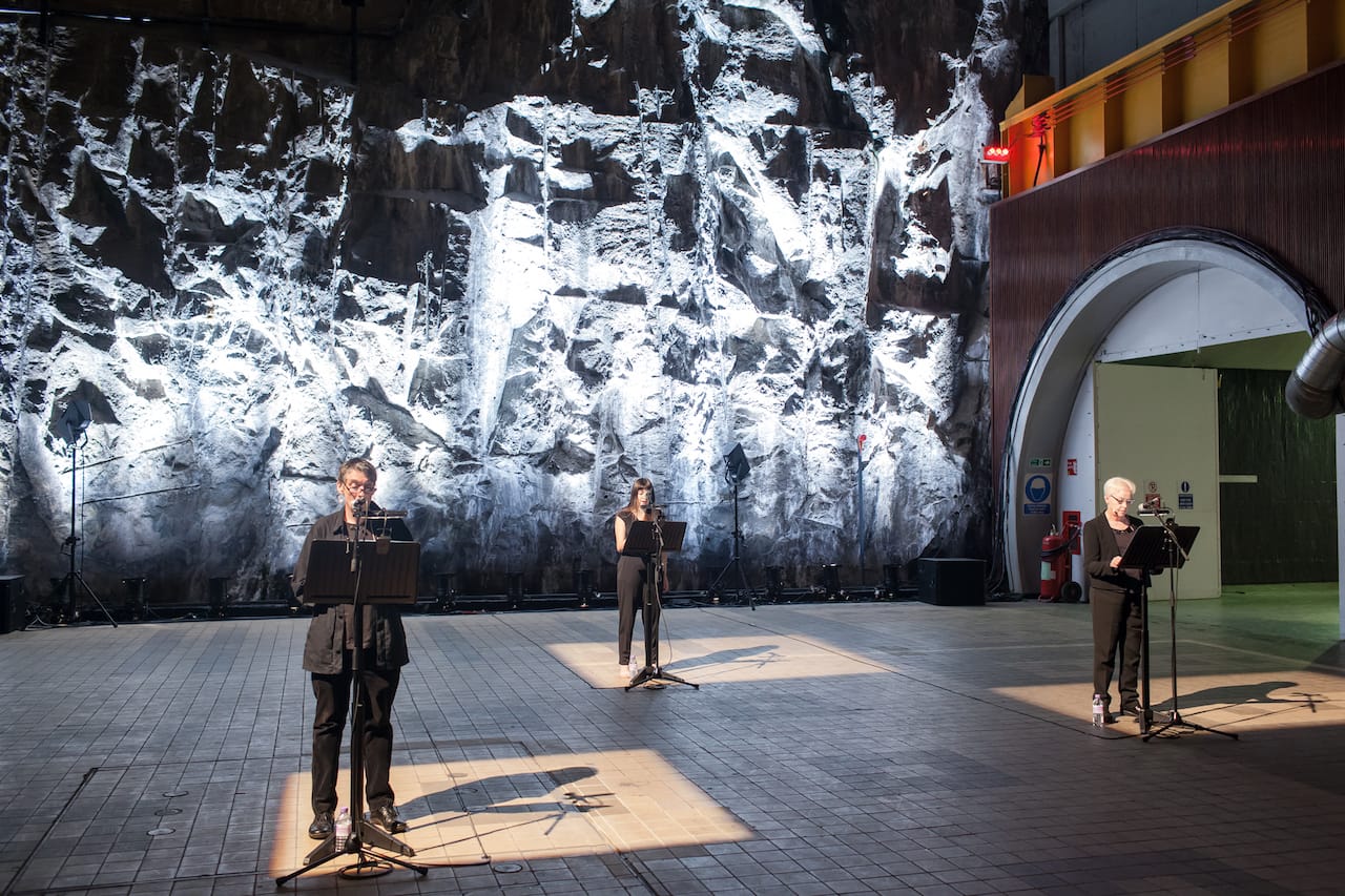 Master Rock by Maria Fusco, performed inside Cruachan Power Station (2015), an Artangel and BBC Radio 4 commission (photo by Robert Ormerod)