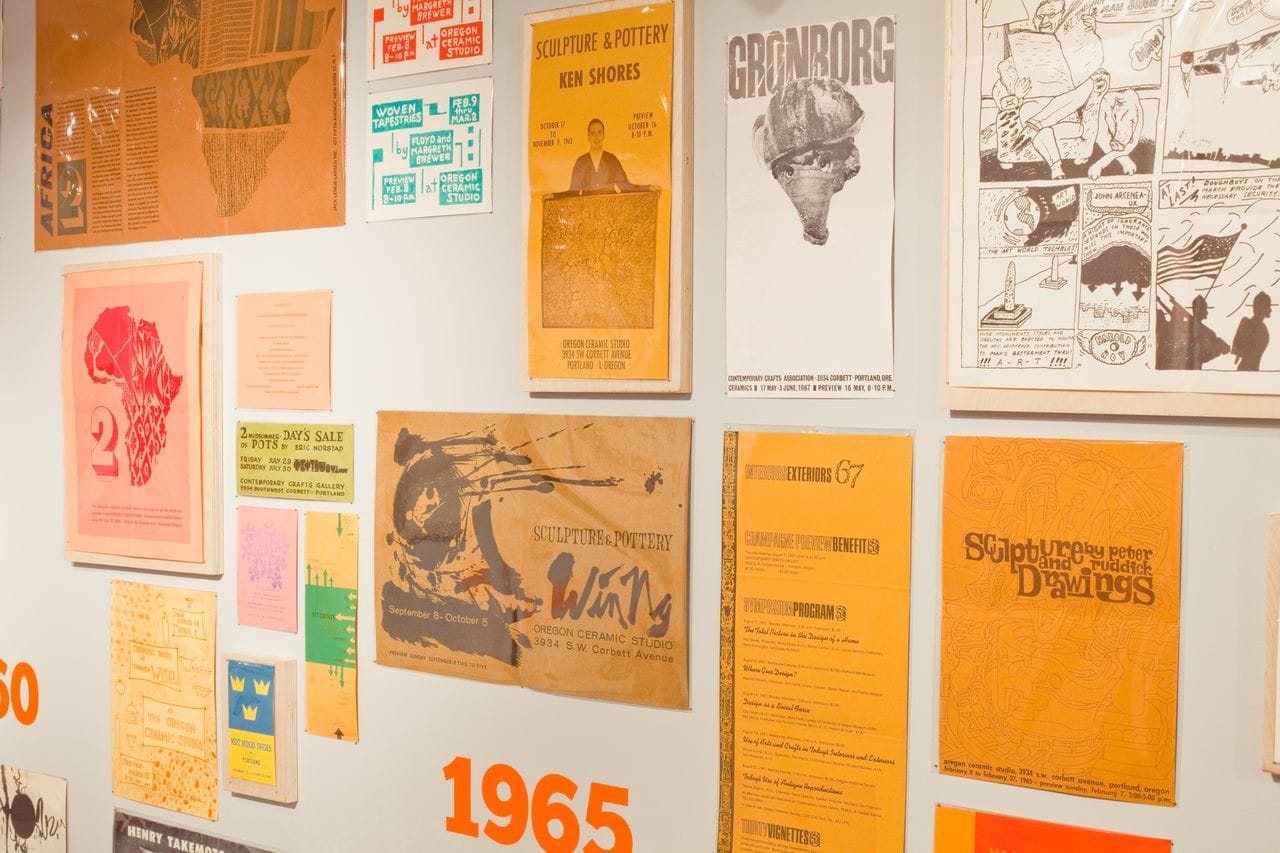 'Collateral Matters: Selections by Kate Bingaman-Burt and Clifton Burt,' installation view, 2010, at the Museum of Contemporary Craft (photo by Jake Stangel)