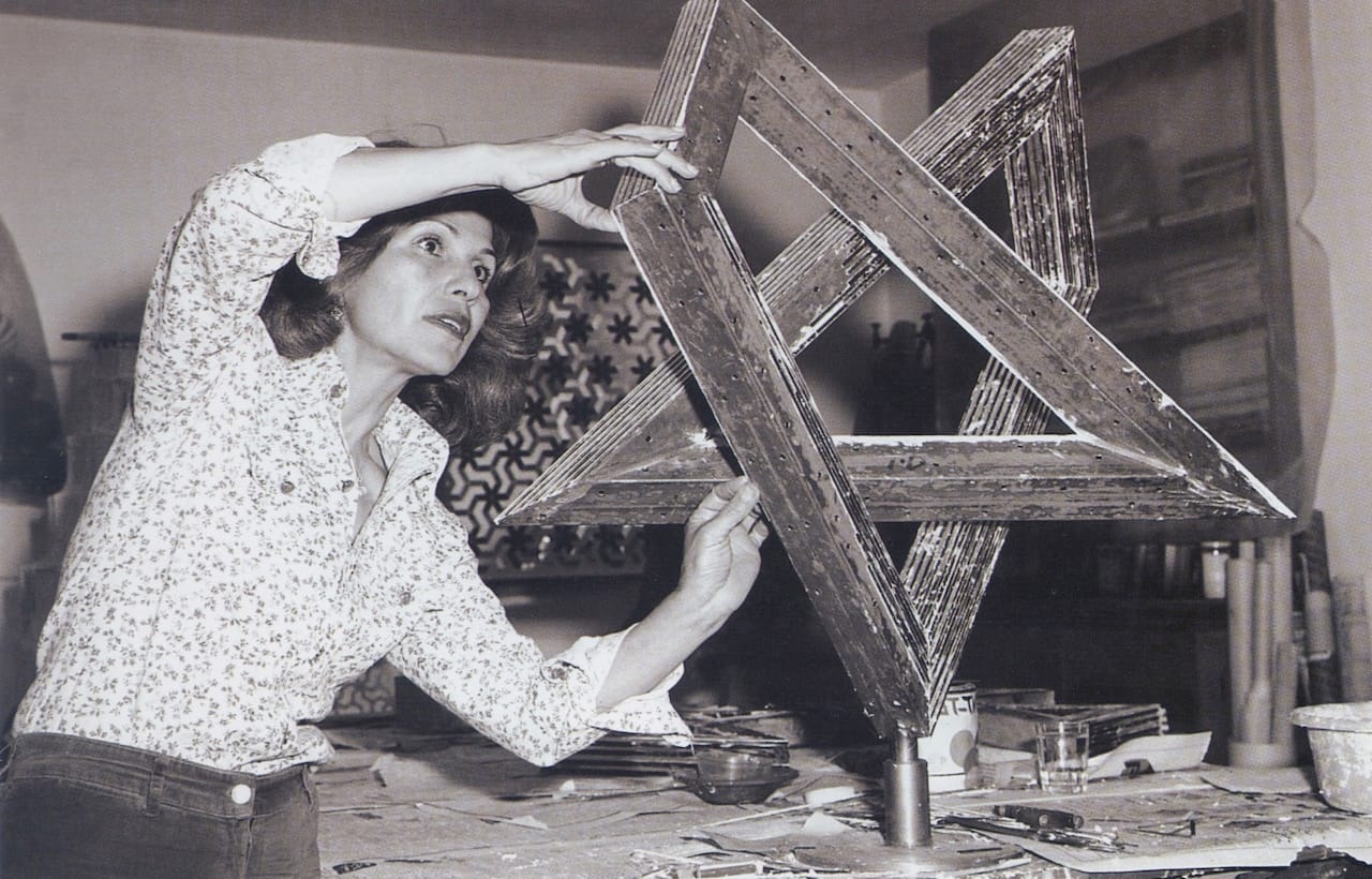 Monir Shahroudy Farmanfarmaian (photo by Nasser Haghighi, via Bahman Kiarostami)