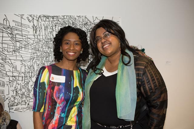 Stephanie Cunningham (left), and Monica Montgomery of Museum Hue in February 2015. All photos by Monica Montgomery