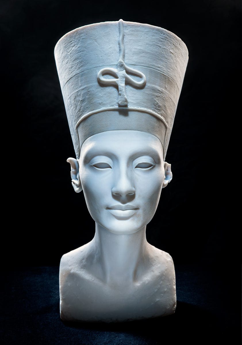 3D-printed bust of Nefertiti