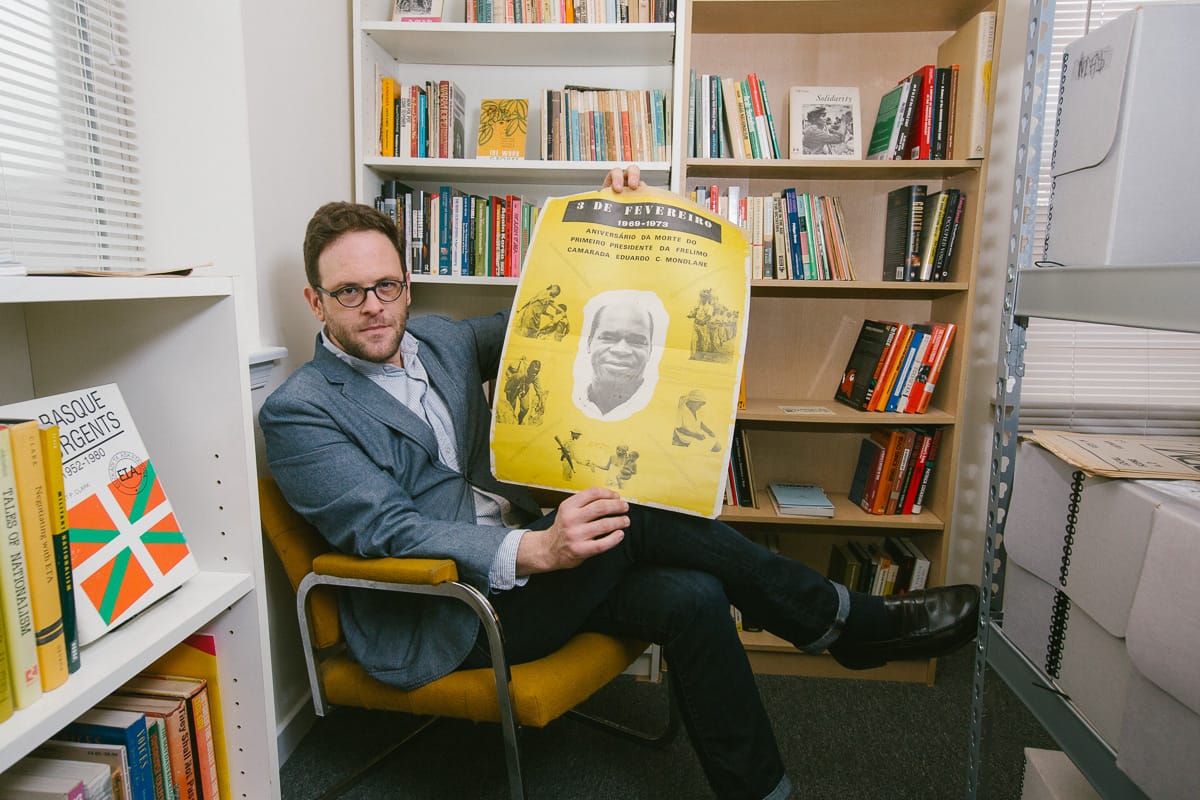 Bradley Duncan in his home archive (all photos courtesy Paul Gargagliano)