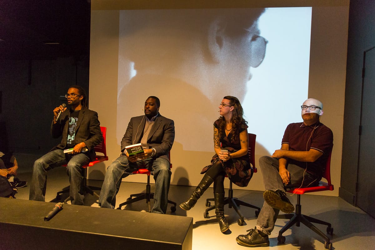 Panel discussion on the original Rainbow Coalition at Slought Foundation