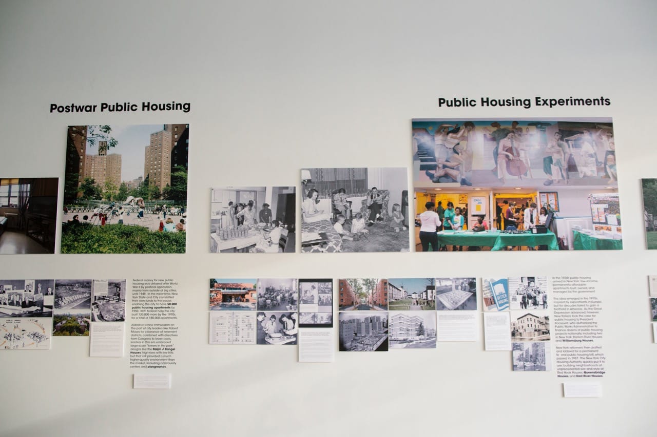 Wall text in the Affordable Housing exhibition