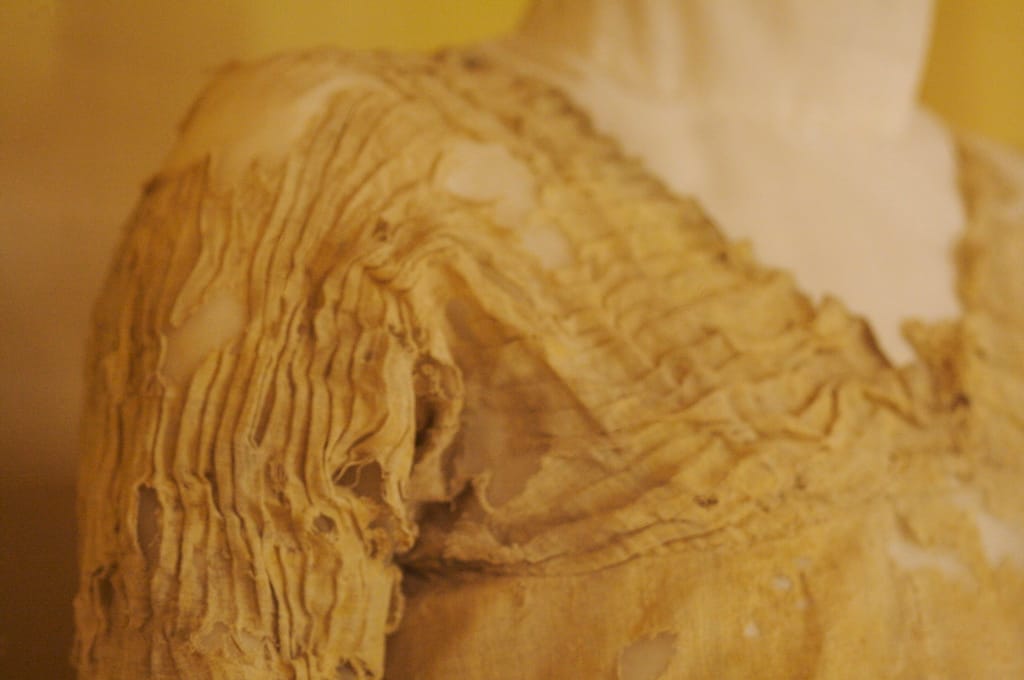 The Tarkhan dress on view at the Petrie Museum at UCL (photo by Nic McPhee/Flickr)