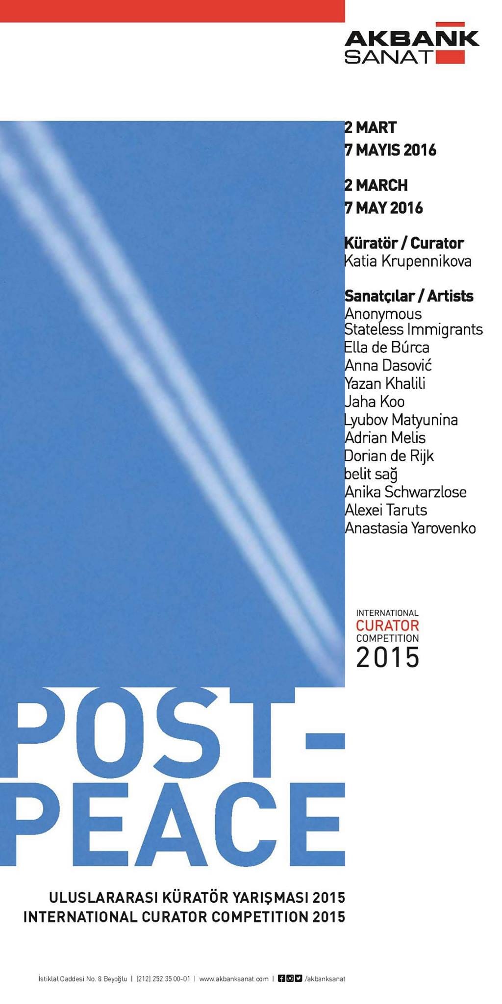 The flyer for 'Post-Peace' (via Katia Krupennikova/Facebook)