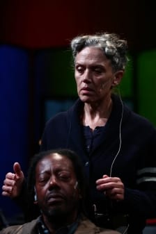 Philip Moore and Kate Valk in The Room (photo: Paula Court, via redcat.org)