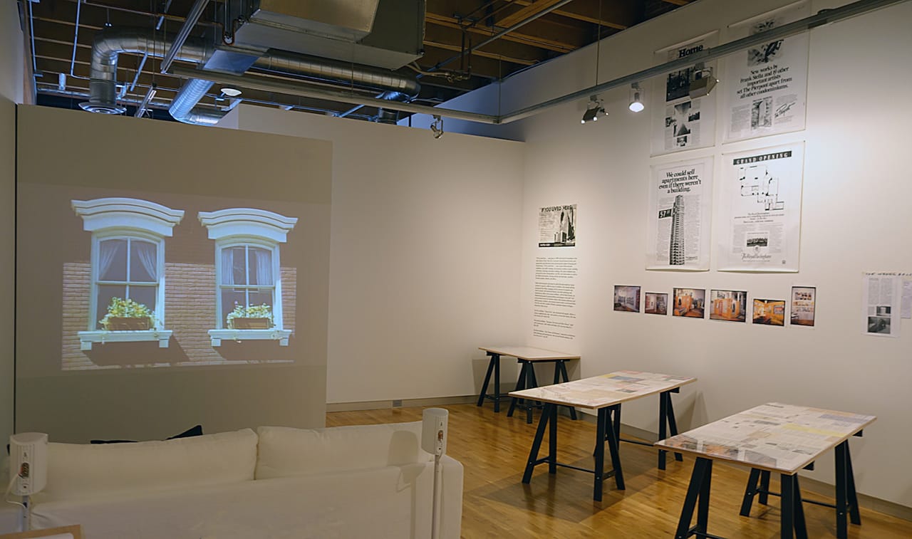 Installation view, 'Martha Rosler: Home Front' at the New Foundation Seattle (click to enlarge)