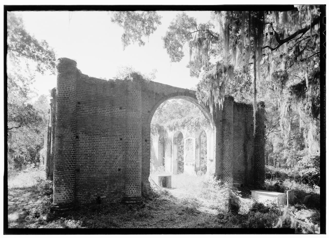 Sheldon Church (after 1933) (via Historic American Buildings Survey)