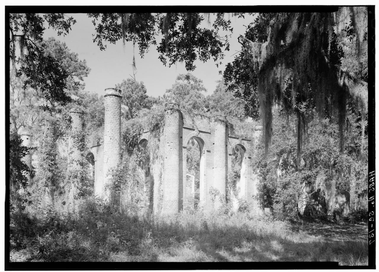 Sheldon Church (after 1933) (via Historic American Buildings Survey)