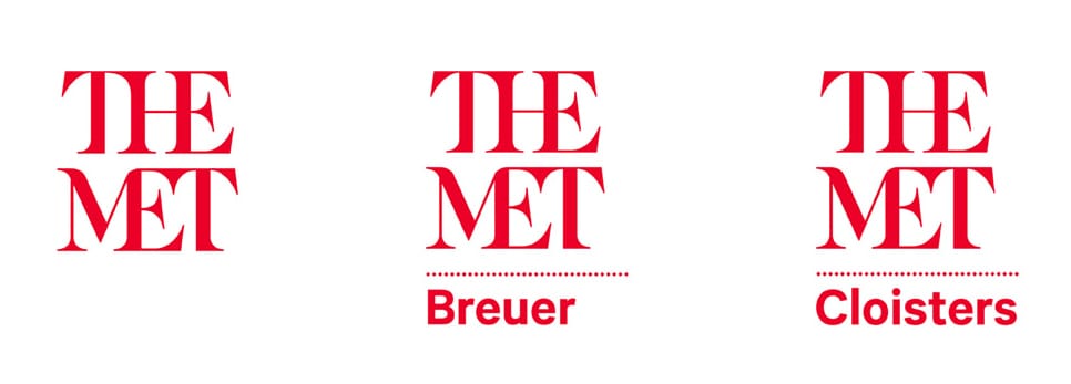 The new sub-branding system to differentiate THE MET locations (image via Wired)