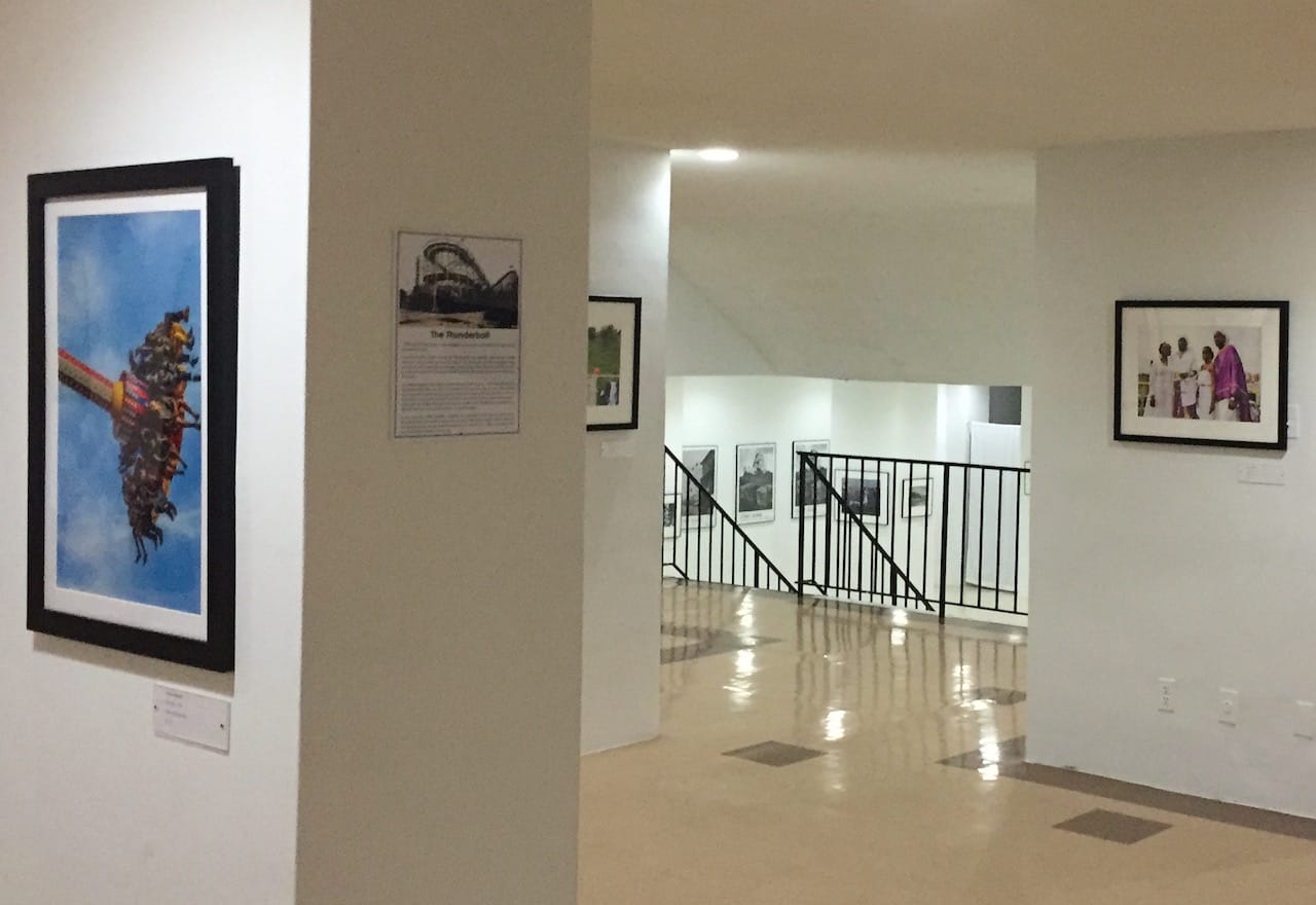 Installation view of 'Coney Island' at the Valentine Museum of Art at the Philip Howard Apartments (photo by the author for Hyperallergic)