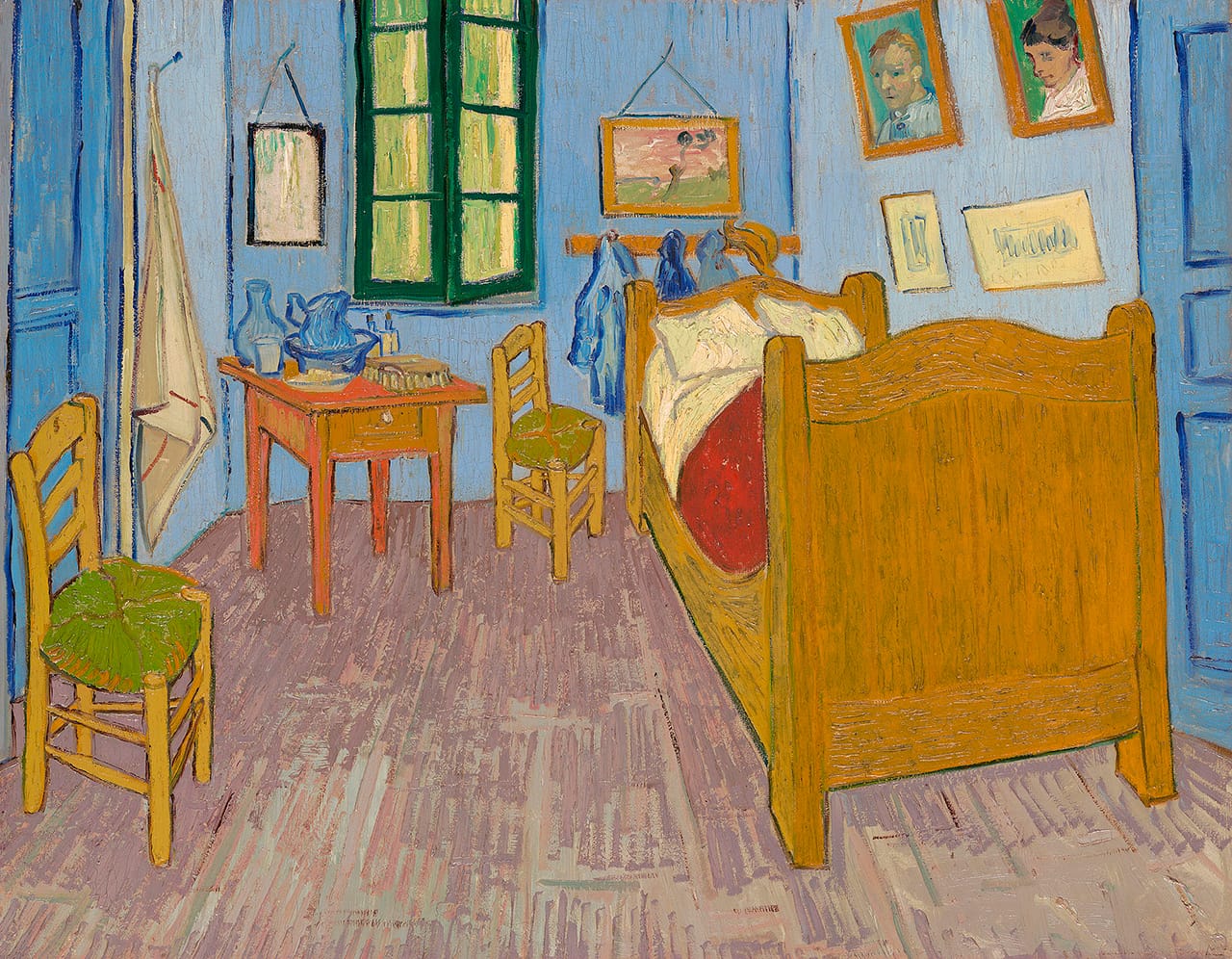 Vincent van Gogh, "The Bedroom" (1889), Musée d'Orsay, Paris, sold to national museums under the Treaty of Peace with Japan, 1959