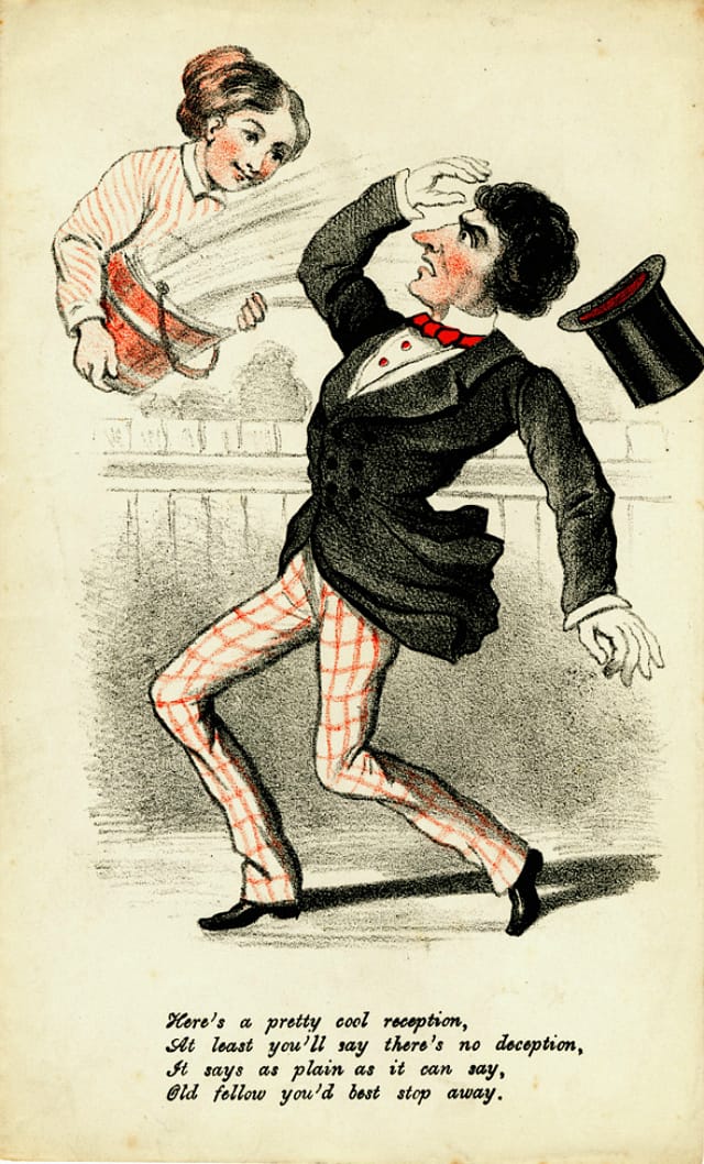 19th-century vinegar valentine (via Lilly Library, Indiana University)