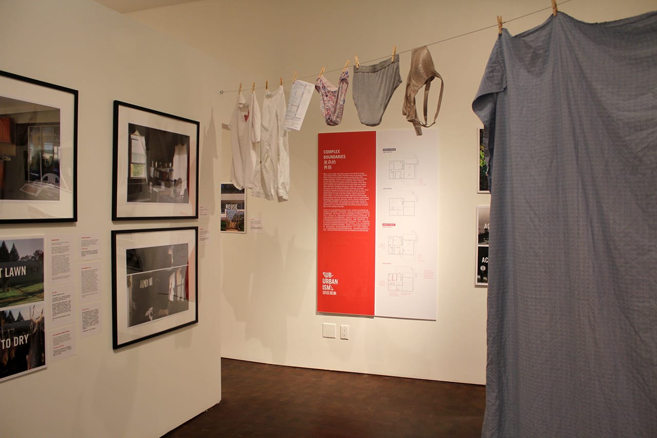 Installation view, 'SubUrbanisms' at the Museum of Chinese in America (photo by the author for Hyperallergic) (click to enlarge)