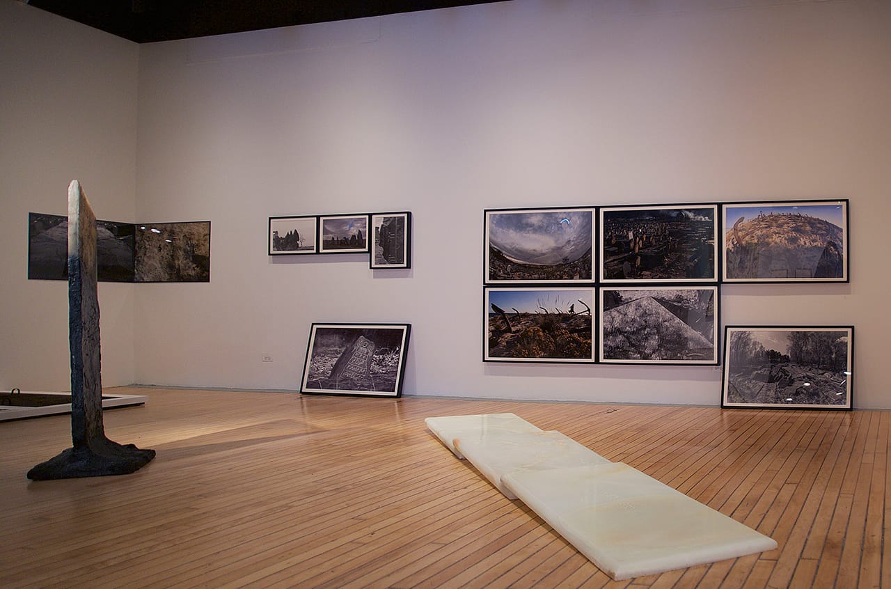 Installation view of works by Barbad Golshiri in 'Global/Local 1960–2015: Six Artists from Iran' at Grey Art Gallery, New York University (photo by Alvia Urdaneta Studio)