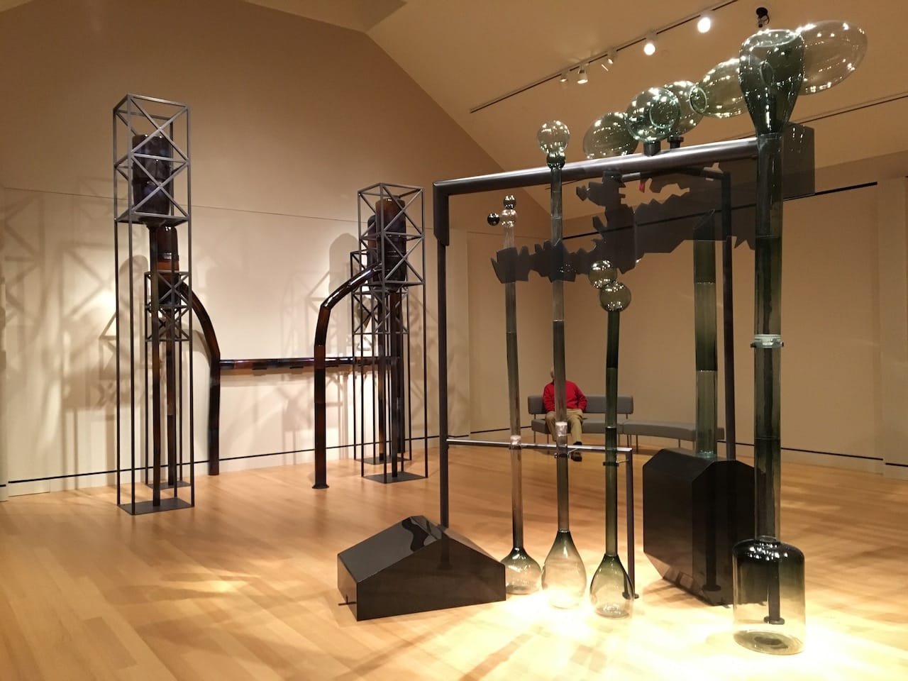 Installation view, 'Alchemy of the Soul: María Magdalena Campos-Pons' at the Peabody Essex Museum (photo by the author for Hyperallergic) (click to enlarge)
