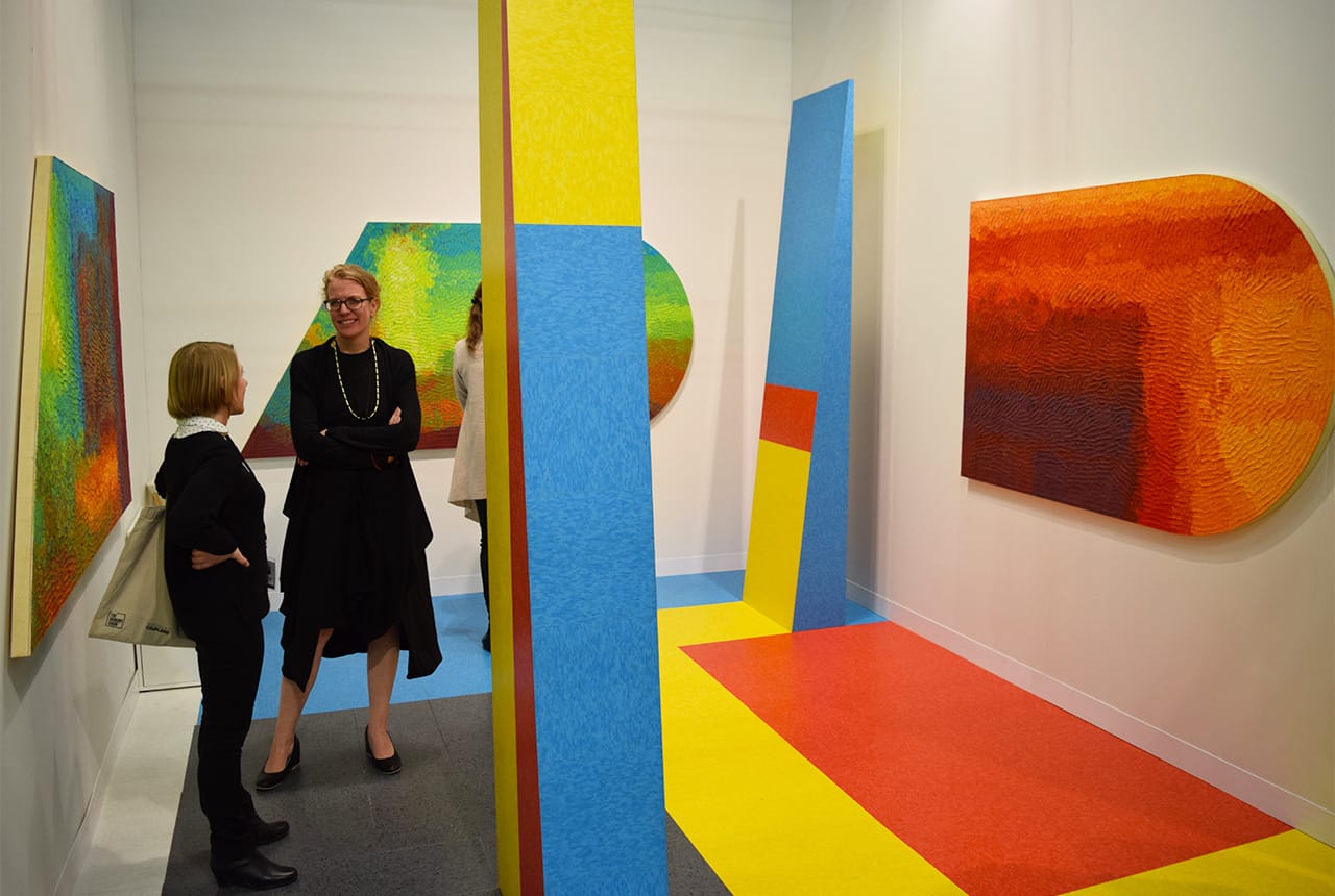 David Scanavino's solo booth for Klaus von Nichtssagend Gallery at the 2016 Armory Show