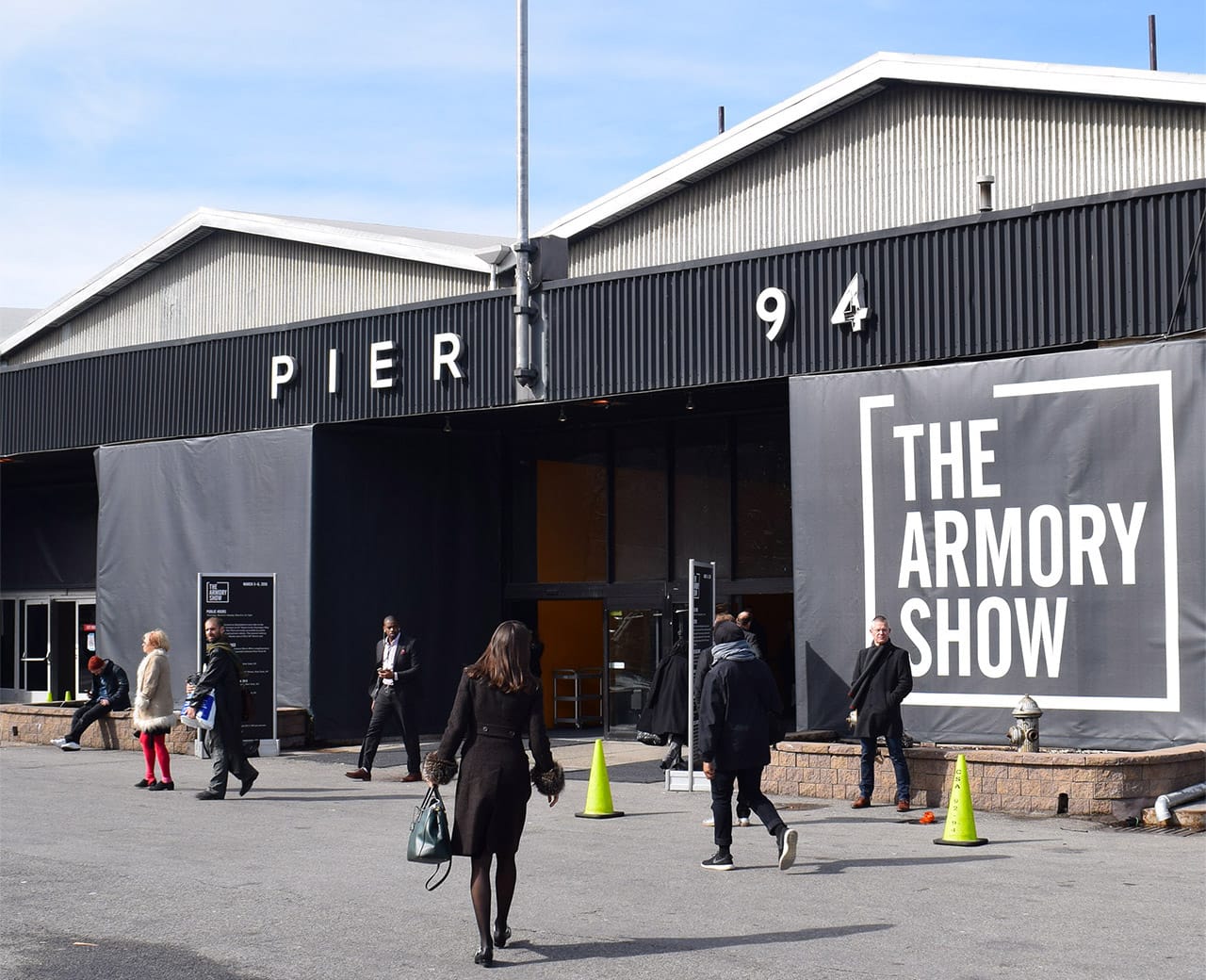 The entrance to the Armory Show (all photos by the author for Hyperallergic)