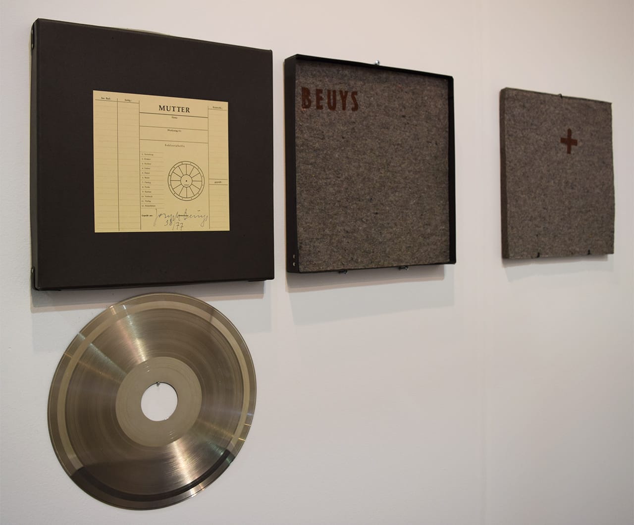 Joseph Beuys, "Sonnenscheibe" (1973) in the Montrasio Arte booth at the 2016 Armory Show