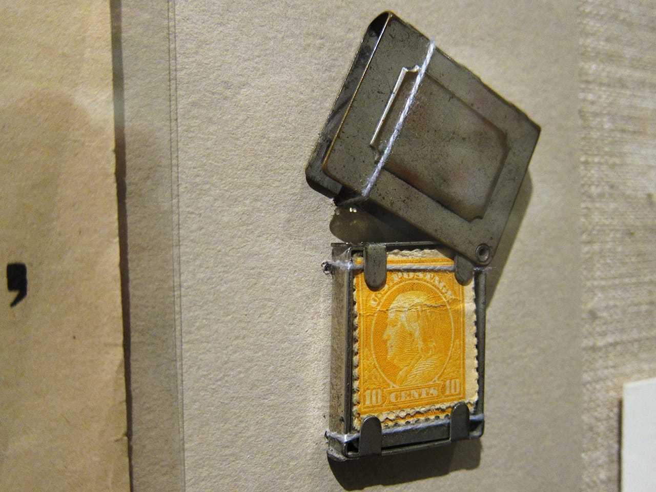 A stamp holder
