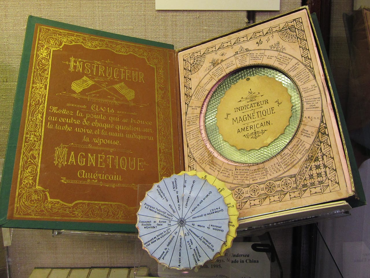 J. & Company, "Instructeur Magnétique Américain. Grammaire" (c. 1870-90), a French educational grammar game