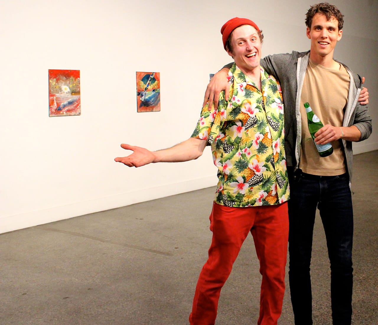 Henry Crissman and Hamilton Poe at the opening of 'Self-Titled 2' at Trinosophes (click to enlarge)