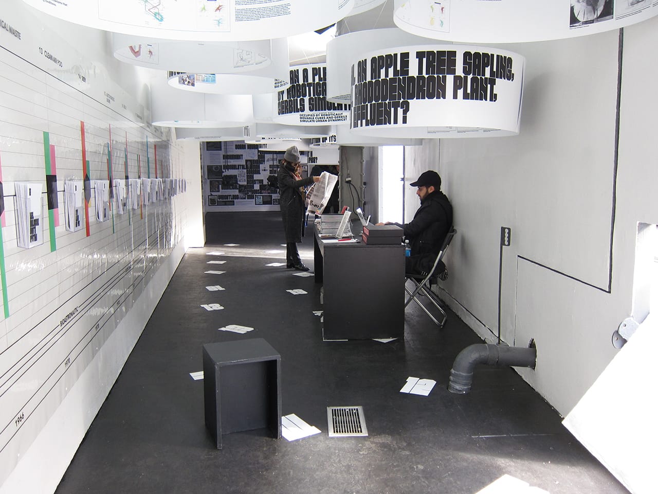 Installation view of 'Closed Worlds' at Storefront for Art and Architecture (photo by the author for Hyperallergic)