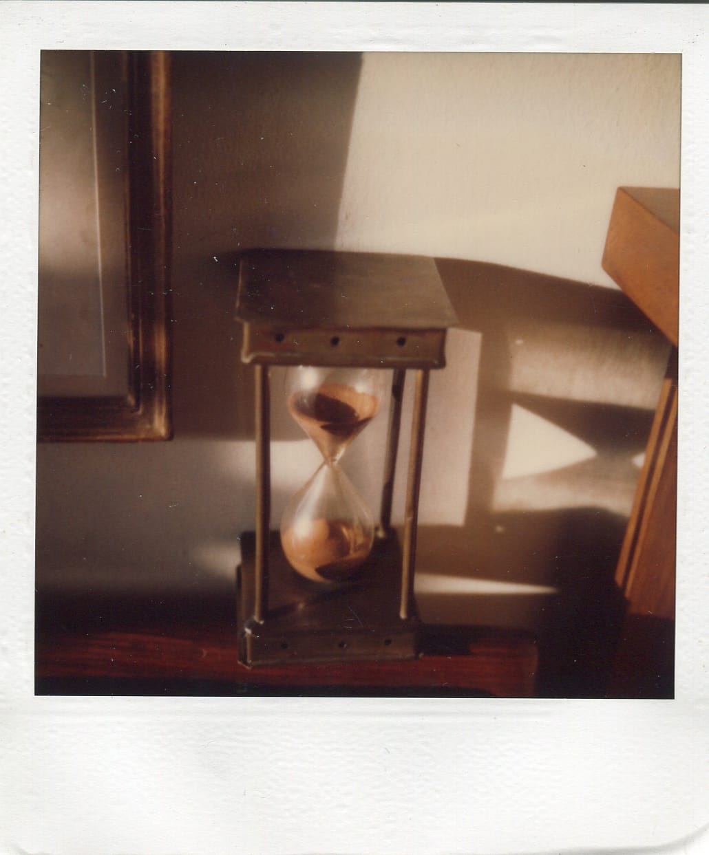 André Kertész, "April 20" (1980), SX-70 Polaroid, 4.25 x 3.5inches (courtesy Ricco/Maresca Gallery)