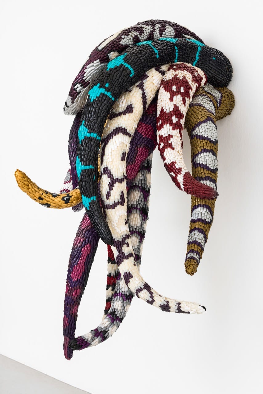 'Medusa' (2014) composed of acrylic nails and polyurethane