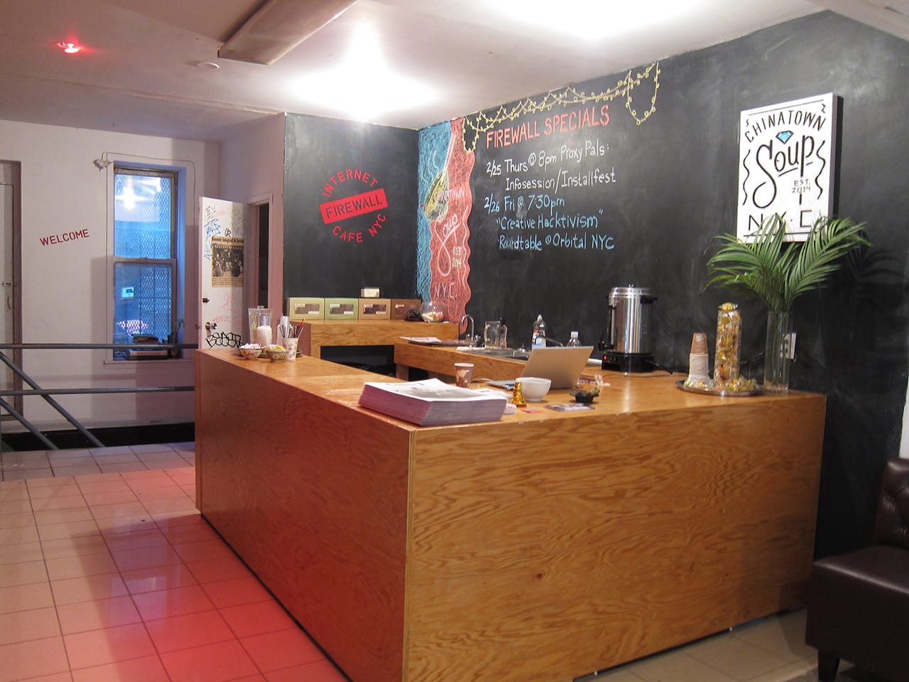 Inside FIREWALL Internet Cafe