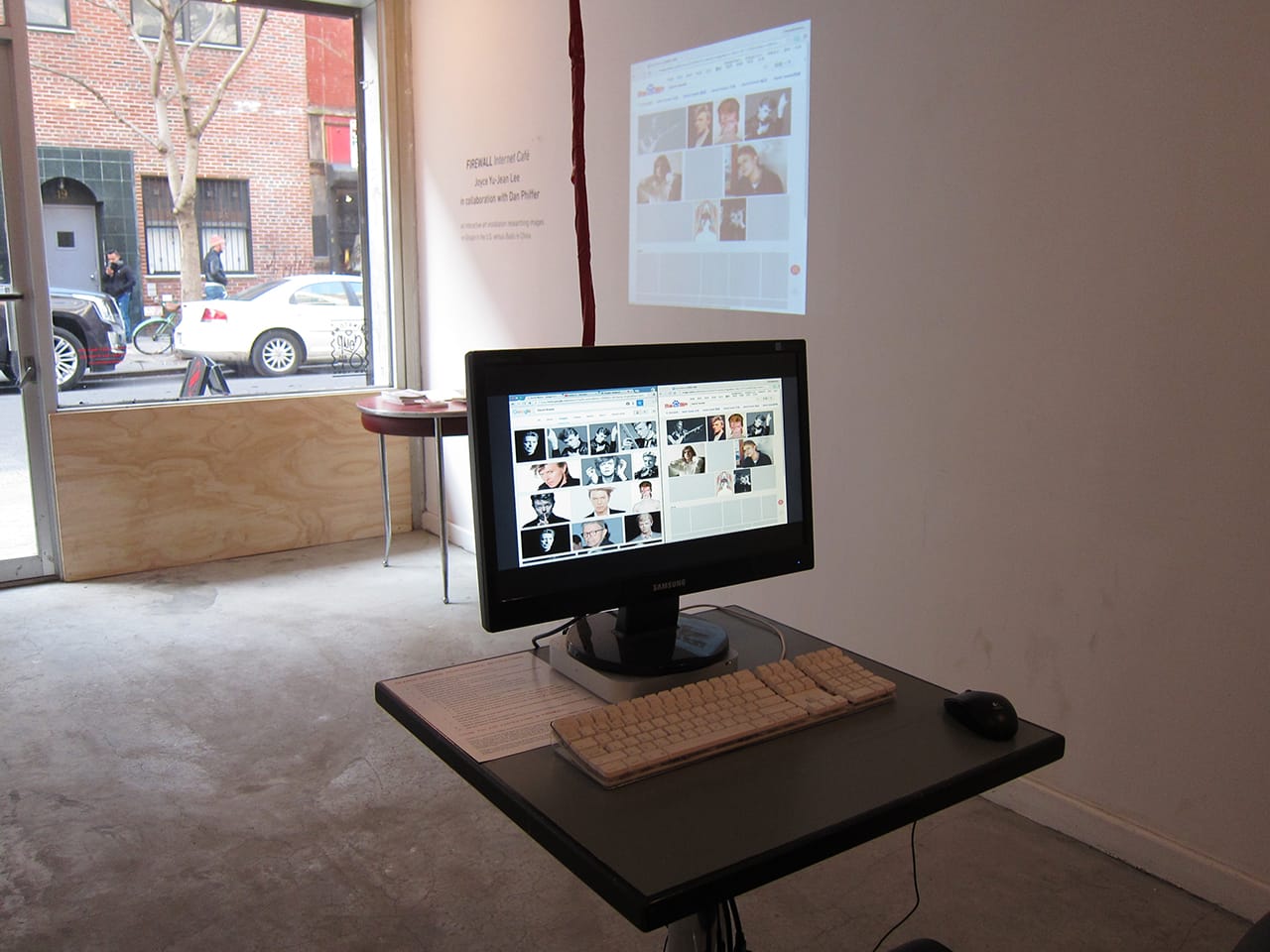 An automatically running search for "David Bowie"