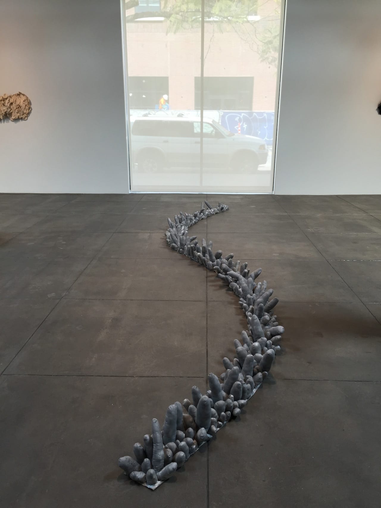 Yayoi Kusama, "A Snake" (1974), mixed media, 12 x 10 x 256 in.