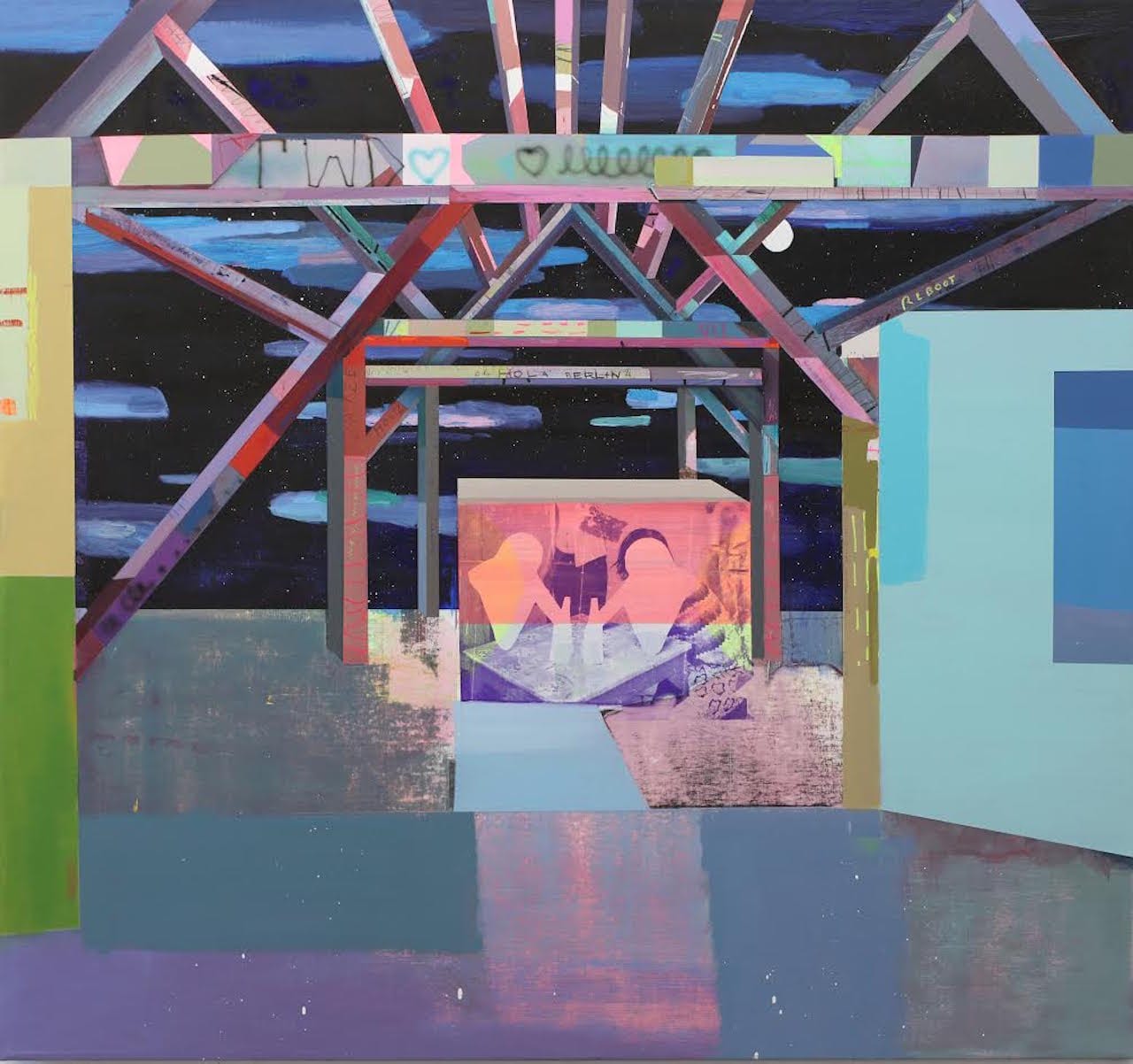 Kristen Schiele "TV People" (2016) (image courtesy of Kay Rock) 