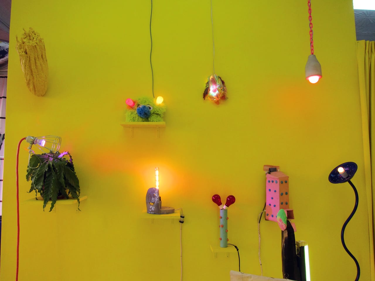 Installation view of 'The Lamp Show' at 99¢ Plus