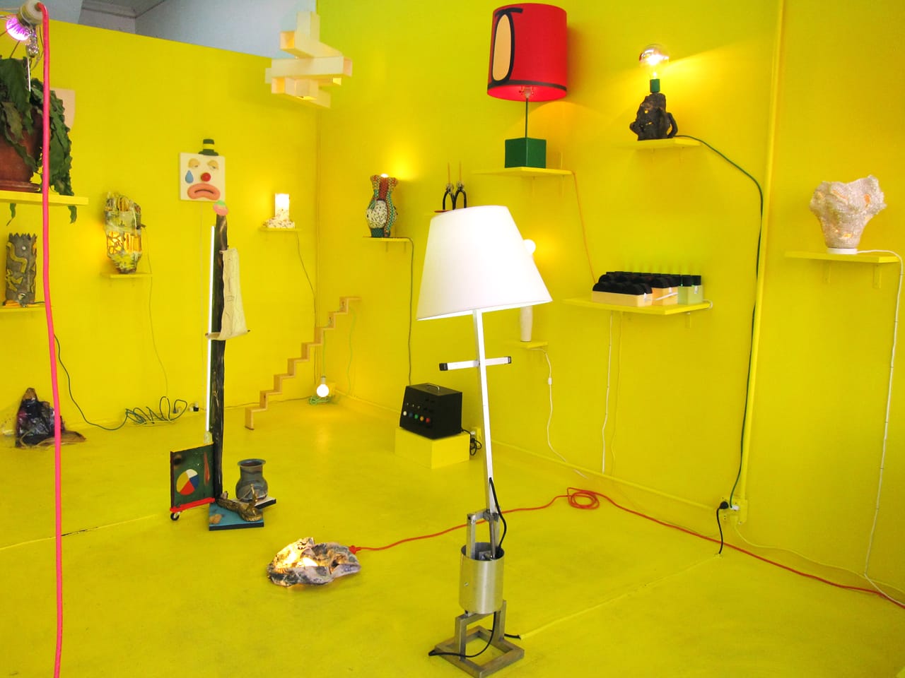Installation view of 'The Lamp Show' at 99¢ Plus