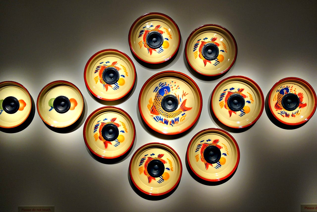 Installation view of 'Market Symphony' at the National Museum of African Art (photo by the author for Hyperallergic)