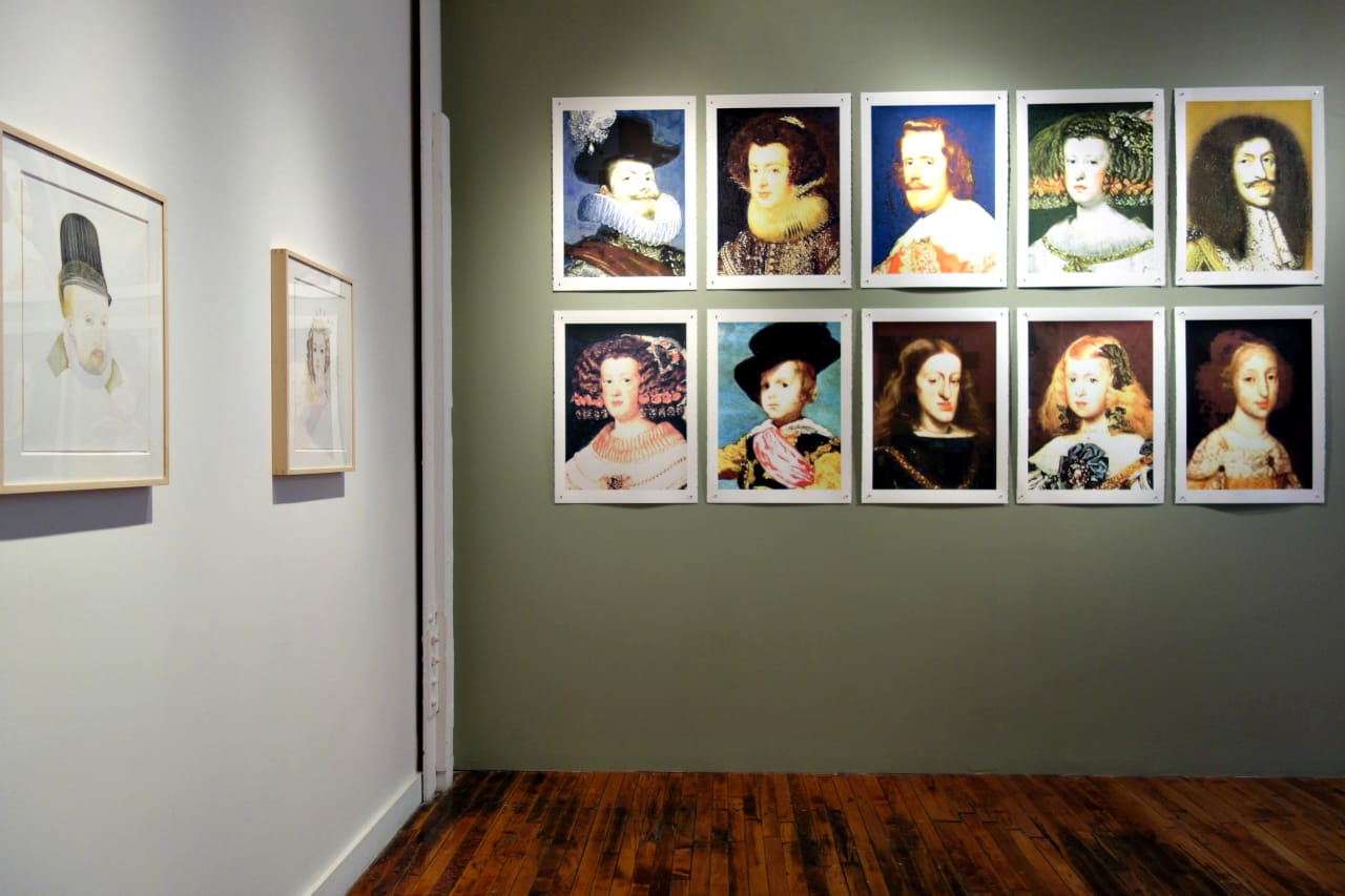 Installation view of 'Michelle Vaughan: Generations' at Theodore:Art (photo by the author for Hyperallergic)