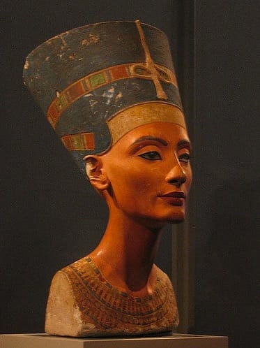 The bust of Nefertiti in the Altes Museum before her move to the Neues Museum (photo by Allison Meier) (click to enlarge)