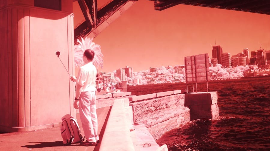 Evan Roth, from “Internet Landscapes: Sydney, 2016” (2016)