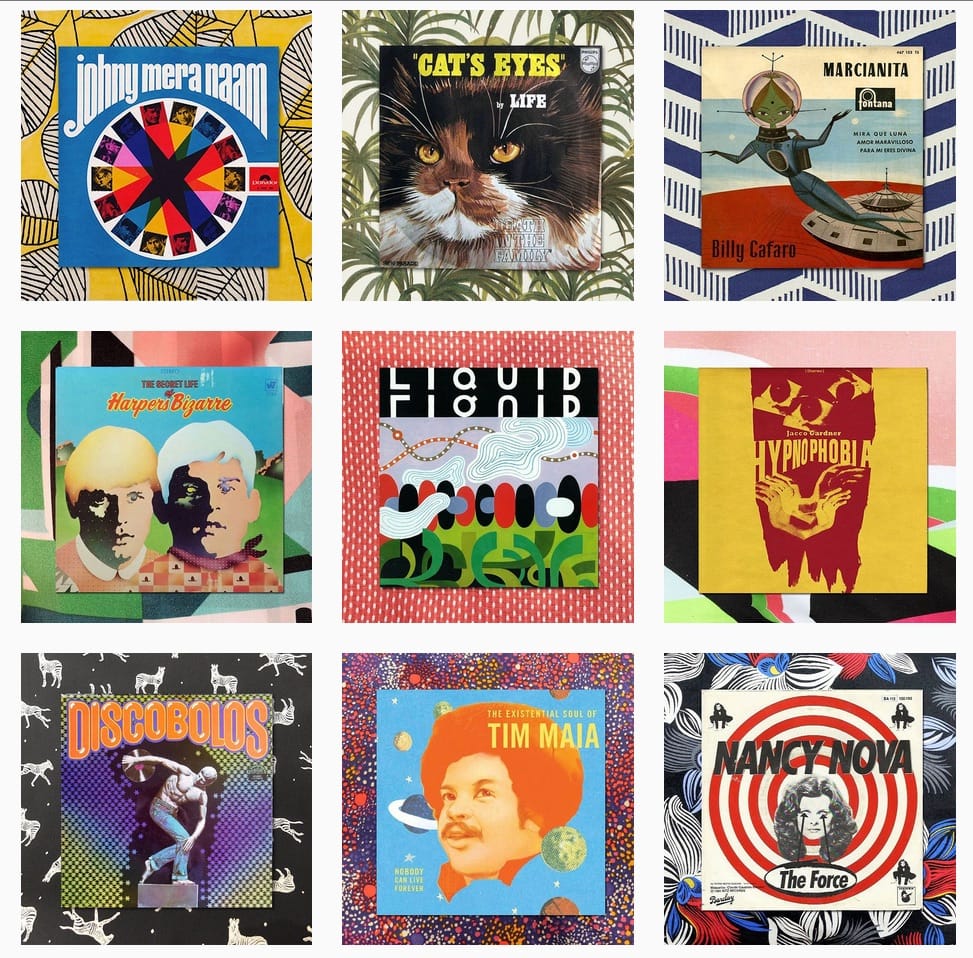 A selection of albums on Radiooooo (screenshot via Instagram/@radiooooo_com)